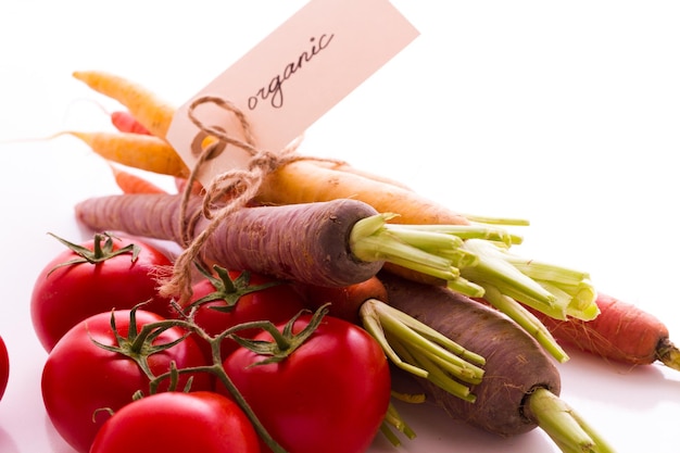 Zbliżenie świeżych warzyw